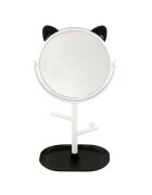 Intervion Cosmetic Mirror With Stand And Handles