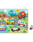 2Kids Toys Shape Puzzles играчка сортер Traffic 12m+ 8 бр.
