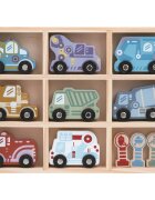 2Kids Toys Wooden Car Set комплект играчки 2y+ 12 бр.