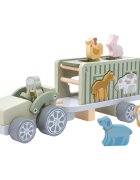 2Kids Toys Wooden Car with Animals комплект играчки от дърво 2y+ 10 бр.