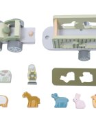 2Kids Toys Wooden Car with Animals комплект играчки от дърво 2y+ 10 бр.