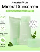 Abib Heartleaf Mild Sunscreen Relief Tube слънцезащитен крем за лице с успокояващ ефект SPF 50+ 50 мл.