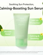 Abib Heartleaf Mild Sunscreen Relief Tube слънцезащитен крем за лице с успокояващ ефект SPF 50+ 50 мл.