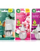 Air Wick Cherry Blossom & Rasberry Blue Eucalyptus & Cedarwood Essential Oils Smooth Satin & Moon Li ароматизатор за въздух