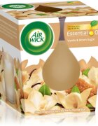Air Wick Essential Oil Vanilla & Brown Sugar ароматна свещ 105 гр.