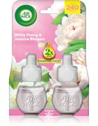 Air Wick Essential Oils White Peony & Jasmine Blossom пълнител за електрически дифузер 2x19 мл.