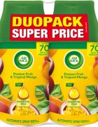 Air Wick Freshmatic Passion Fruit & Tropical Mango ароматизатор за въздух пълнител с аромат DUO 2x250 мл.