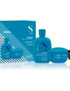 Alfaparf Milano Semi Di Lino Curls Duo Kit подаръчен комплект за всички видове къдрава коса 3 бр.