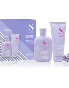 Alfaparf Milano Semi di Lino Smooth Duo Kit подаръчен комплект за непокорна коса 3 бр.