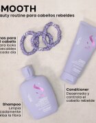 Alfaparf Milano Semi di Lino Smooth Duo Kit подаръчен комплект за непокорна коса 3 бр.
