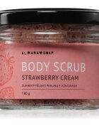 Almara Soap Body Scrub захарен скраб за тяло против целулит с аромат Strawberry Cream 180 гр.