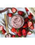 Almara Soap Body Scrub захарен скраб за тяло против целулит с аромат Strawberry Cream 180 гр.