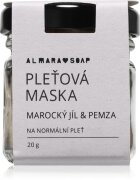 Almara Soap Face Moroccan Clay & Pumice пилинг-маска за лице за нормална кожа 20 гр.