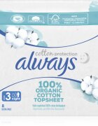 Always Cotton Protection Night санитарни кърпи без парфюм 8 бр.