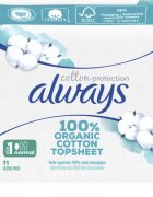 Always Cotton Protection Normal санитарни кърпи без парфюм 11 бр.