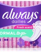 Always Dailies Normal To Go Fresh дамски превръзки 20 бр.