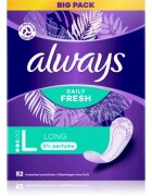 Always Daily Fresh Long дамски превръзки без парфюм 52 бр.