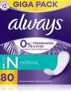 Always Daily Fresh Normal дамски превръзки без парфюм 80 бр.