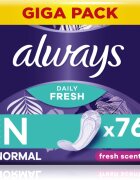 Always Daily Fresh Normal дамски превръзки парфюмиран 76 бр.