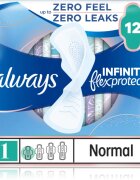 Always Infinity Normal Size 1 санитарни кърпи 12 бр.