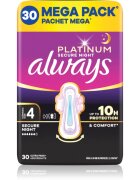 Always Platinum Secure Night Size 4 санитарни кърпи за нощ 30 бр.