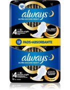 Always Ultra Secure Night санитарни кърпи 12 бр.