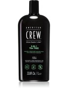 American Crew Hair & Body 3-IN-1 Tea Tree шампоан балсам и душ гел 3 в 1 за мъже 1000 мл.