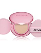 AMUSE Dew Power Vegan Cushion дълготраен грим в гъбичка за освежаване и изглаждане на кожата цвят 1.5 Natural 15 гр.