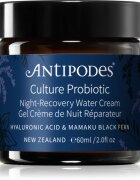 Antipodes Culture Probiotic Night Recovery Water Cream интензивен нощен крем за ревитализиране на кожата с пробиотик 60 мл.