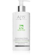 Apis Natural Cosmetics Acne-Stop Home TerApis почистващо и отстраняващо грим мляко със зелен чай 300 мл.