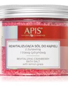 Apis Natural Cosmetics Cranberry Vitality сол за релаксираща вана с минерали от Мъртво море 650 гр.