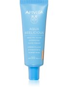 Apivita Aqua Beelicious Tinted Fluid SPF30 лек тониращ флуид за озаряване на лицето SPF 30 40 мл.
