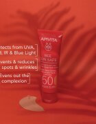 Apivita Bee Sun Safe Anti-Spot and Anti-Age Tinted Face Cream SPF50 защитен тониращ крем за лице SPF 50 цвят Golden 50 мл.