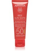 Apivita Bee Sun Safe Anti-Spot and Anti-Age Tinted Face Cream SPF50 защитен тониращ крем за лице SPF 50 цвят Tinted 50 мл.