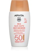 Apivita Bee Sun Safe Daily Age Repair Tinted Fluid SPF50 тониращ защитен крем SPF 50 50 мл.