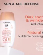 Apivita Bee Sun Safe Daily Age Repair Tinted Fluid SPF50 тониращ защитен крем SPF 50 50 мл.
