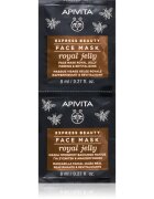Apivita Express Beauty Anti-aging Face Mask Royal Jelly ревитализираща маска за лице със стягащ ефект 2x8 мл.