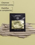 Apivita Express Beauty Cleansing Face Mask Green Clay почистваща и изглаждаща маска за лице със зелена кал 2x8 мл.