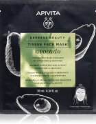 Apivita Express Beauty Moisturizing Tissue Face Mask Avocado хидратираща платнена маска за успокояване на кожата 10 мл.