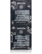 Apivita Express Beauty Purifying Face Mask Propolis почистваща черна маска за мазна кожа 2x8 мл.