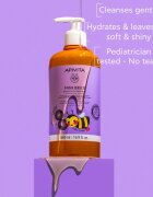Apivita Mini Bees Gentle Kids Shampoo Blueberry & Honey шампоан за тънка коса за деца 500 мл.
