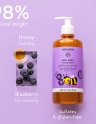 Apivita Mini Bees Gentle Kids Shampoo Blueberry & Honey шампоан за тънка коса за деца 500 мл.