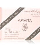 Apivita Natural Soap Rose & Black Pepper почистващ твърд сапун 125 гр.