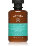 Apivita Oily Roots & Dry Ends Shampoo шампоан за мазен скалп и сухи краища на косата 250 мл.