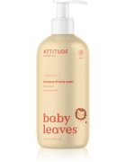 Attitude Baby Leaves Pear Nectar душ гел и шампоан 2 в 1 с аромат на сок от круша 473 мл.