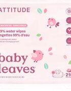 Attitude Baby Leaves Water Wipes мокри кърпички без аромат 3x72 бр.
