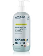 Attitude Sensitive Natural Baby Oatmeal шампоан и измиващ гел 2 в 1 за чувствителна кожа за деца 473 мл.