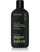 Attitude Super Leaves Matcha & Bergamot шампоан и балсам 2 в 1 за мъже 415 мл.