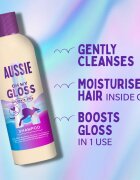 Aussie Oh My Gloss Shampoo шампоан за блясък и мекота на косата 300 мл.