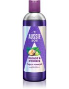 Aussie SOS Blonde & Hydrate лилав тониращ шампоан за руса коса 300 мл.